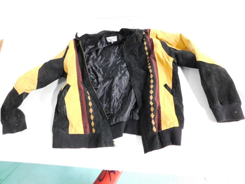 Suede Leather Jacket Southwest Style Size L (1 of 5)