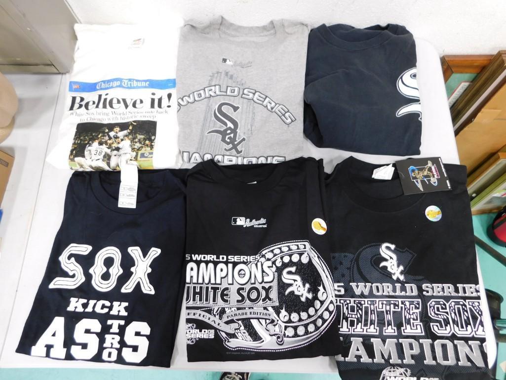 6 Chicago White Sox World Series Champions Shirts Sizes L and XL (1 of 4)
