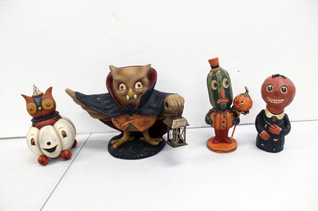 Bethany Lowe Halloween Mummer's Parade Drachootula Owl Vampire Holding Lantern (1 of 6)