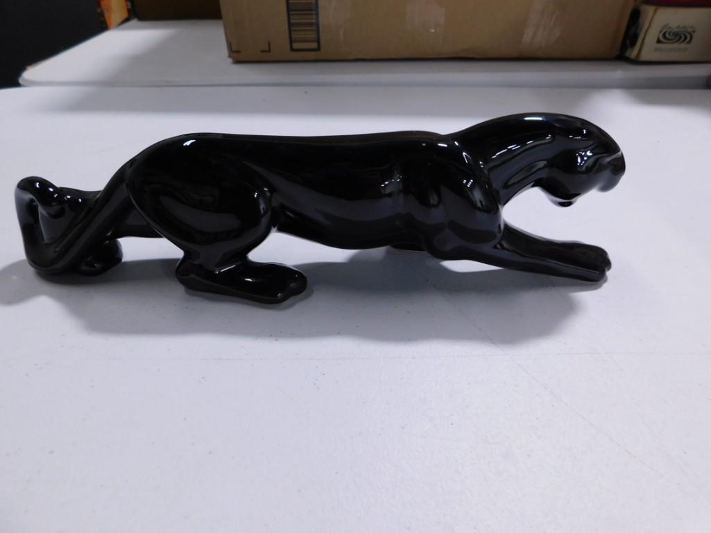 Haeger Pottery Black Panther: Haeger Pottery Black Panther , unmarked. Approx 12.5" long
