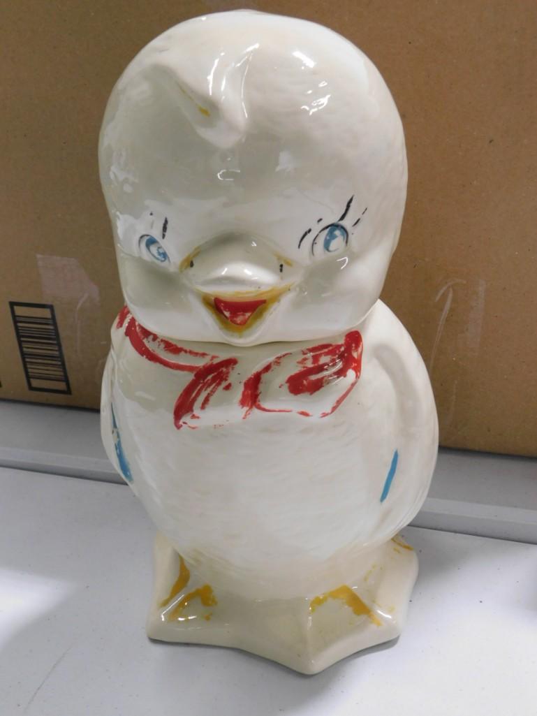 Vintage Baby Duck  or Chick Ceramic Cookie Jar (1 of 5)