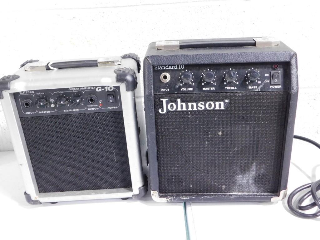 Lot of 2 Small Guitar Amplifiers incl Johnson Standard 10 and Esteban G-10 (1 of 5)