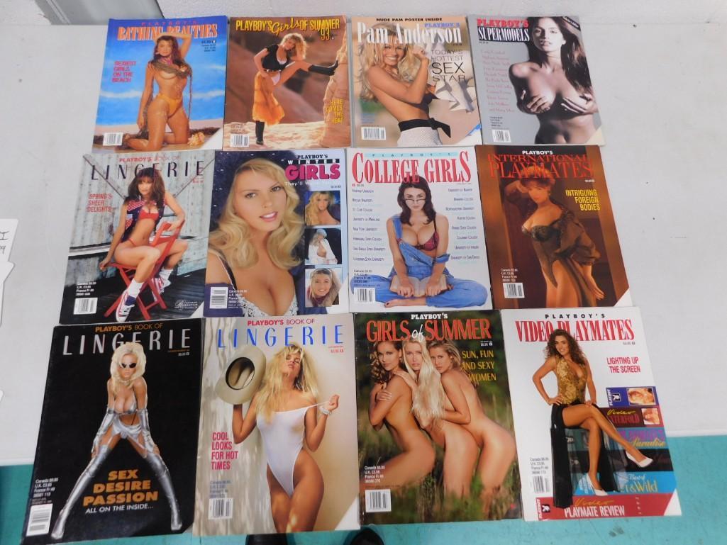 Lot of 12 Playboy Magazine Specials including Bathing Beauties, Girls of Summer, Lingerie, College (1 of 3)