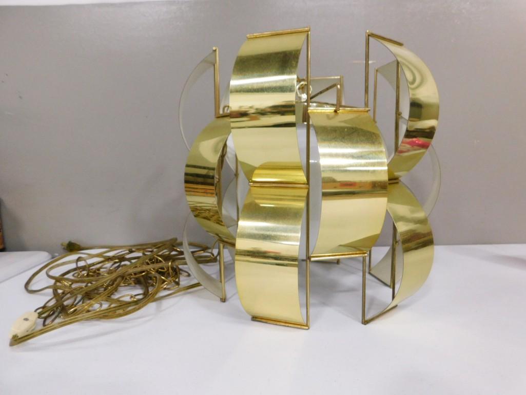 Mid Century Mod Swag Lamp or Light Fixture MCM (1 of 5)