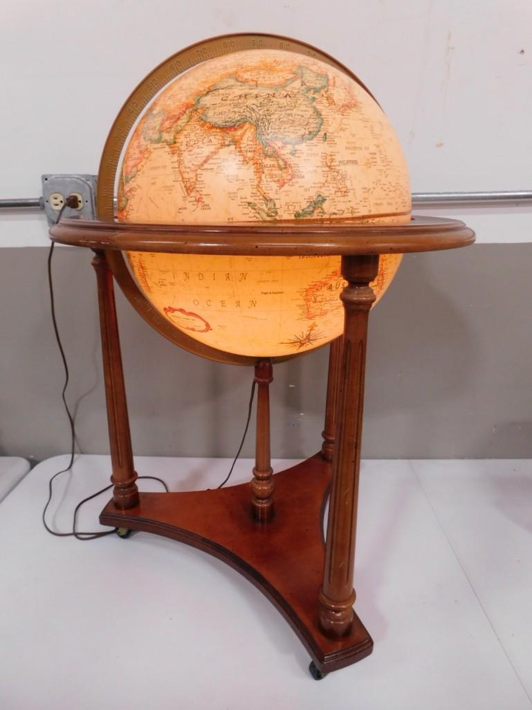 Vintage Replogle Lighted Globe with Stand Incl USSR, Zaire, Sri Lanka . Works (1 of 7)