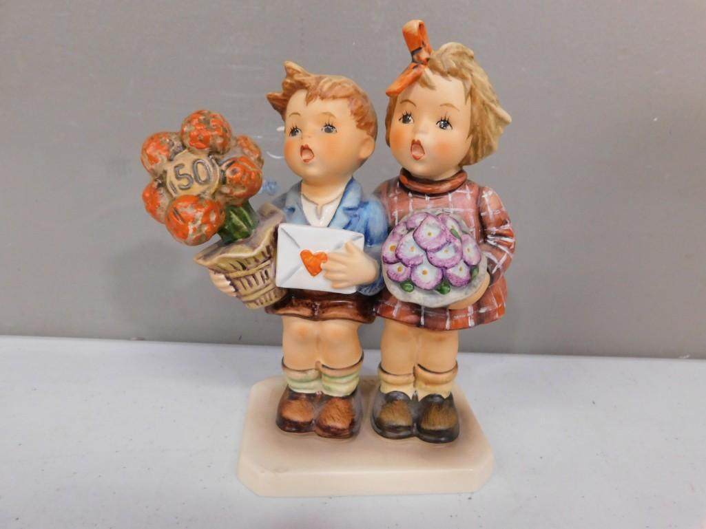 Goebel Hummel 50th Anniversary The Love Lives On TMK 6 No 416 6.5" Figurine: Goebel Hummel 50th Anniversary The Love Lives On TMK 6 No 416 6.5" Figurine