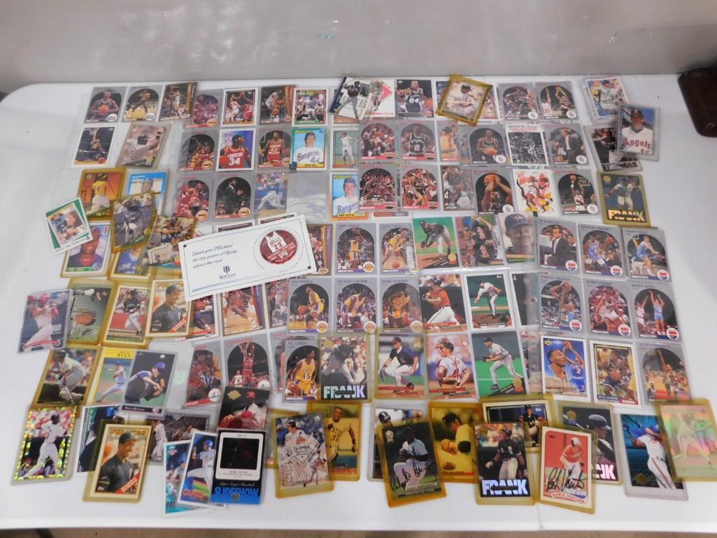 Asst Sports Cards incl 1990s NBA Hoops, Asst Baseball Cards - Mostly 1990s, Michael Jordan Button Pi (1 of 8)