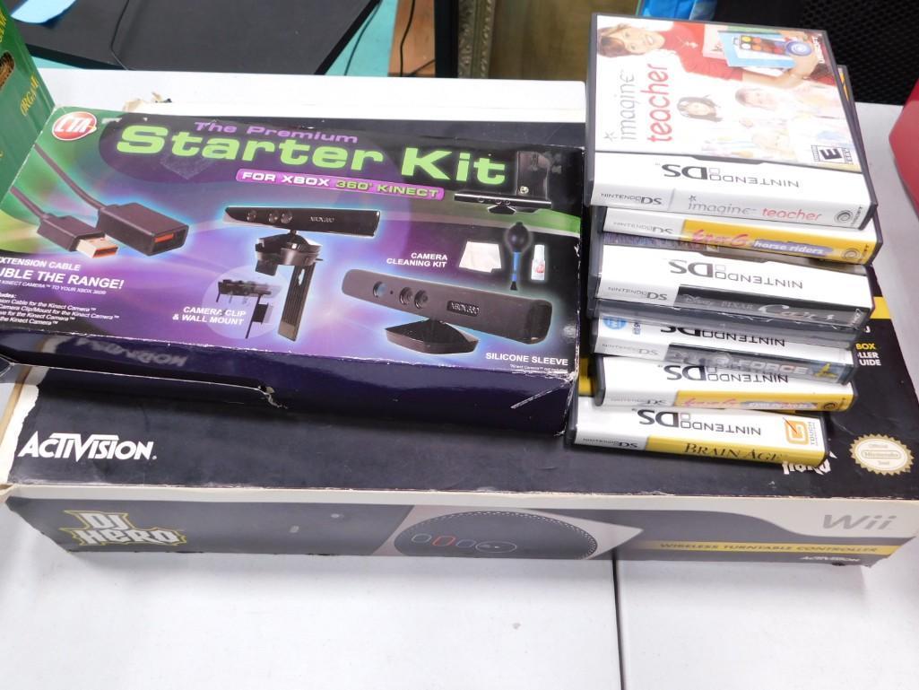 Wii DJ Hero Turntable Controller with Box, Nintendo DS Games incl Brain Age, (1 of 4)