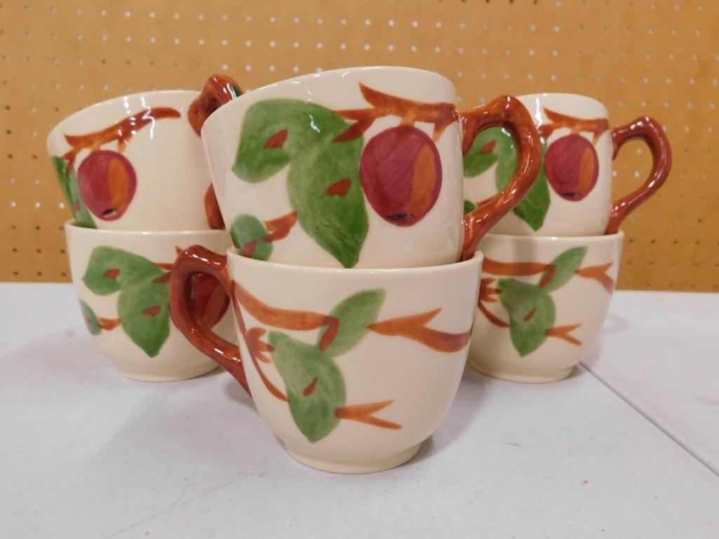 6 Franciscan Ware Apple Coffee Cups or Mugs (1 of 3)