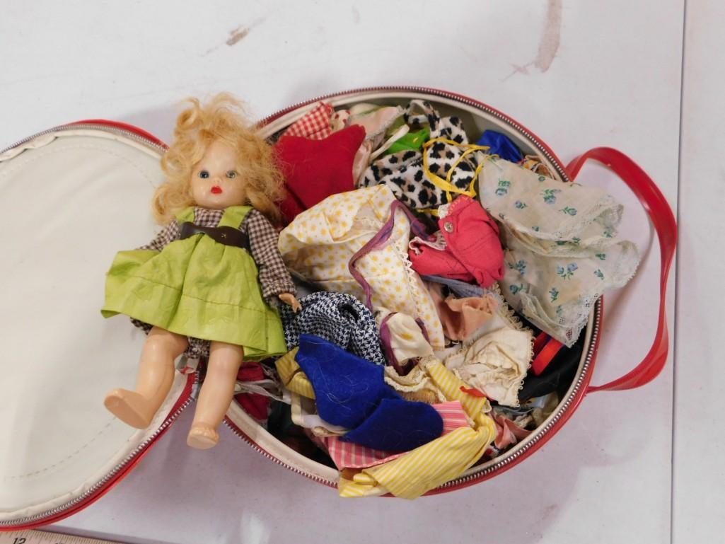 Ideal Tammy Doll Case with a Small Doll, Clothes, Parts, Etc (1 of 6)