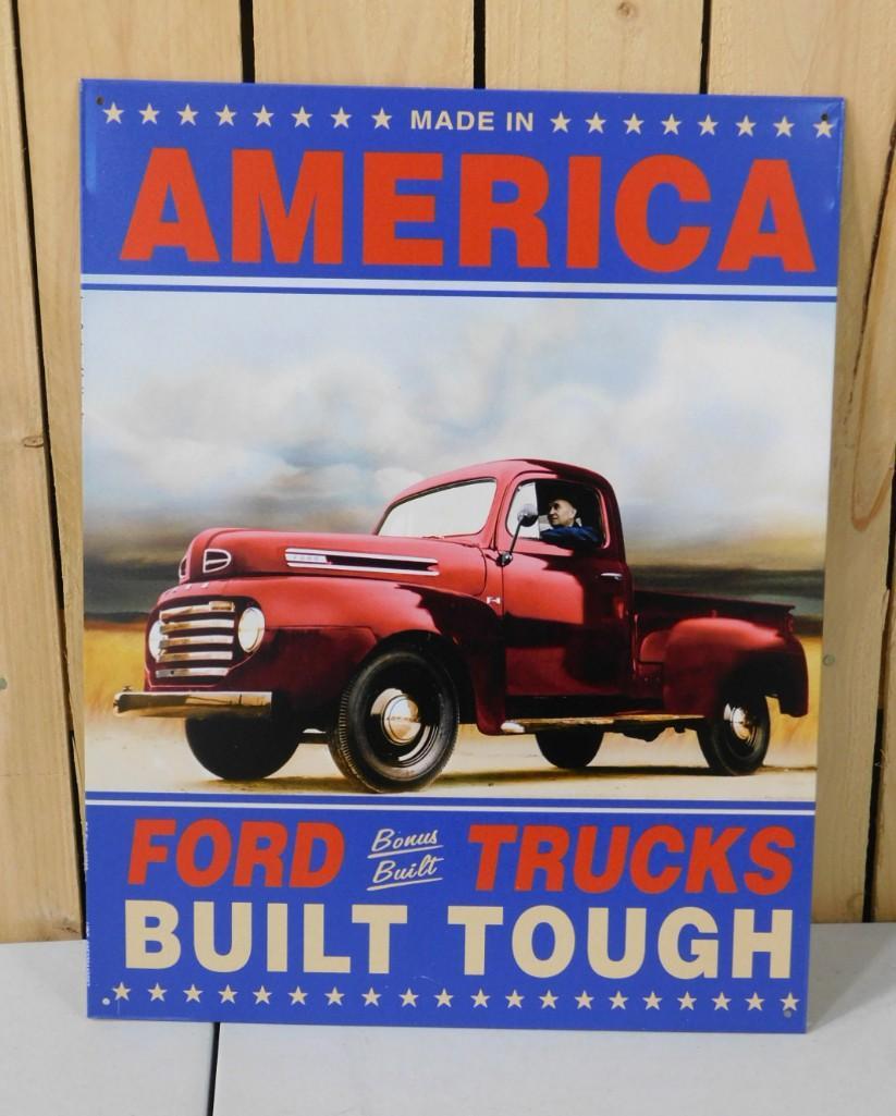 Ford Trucks Metal Sign Modern Retro (1 of 4)
