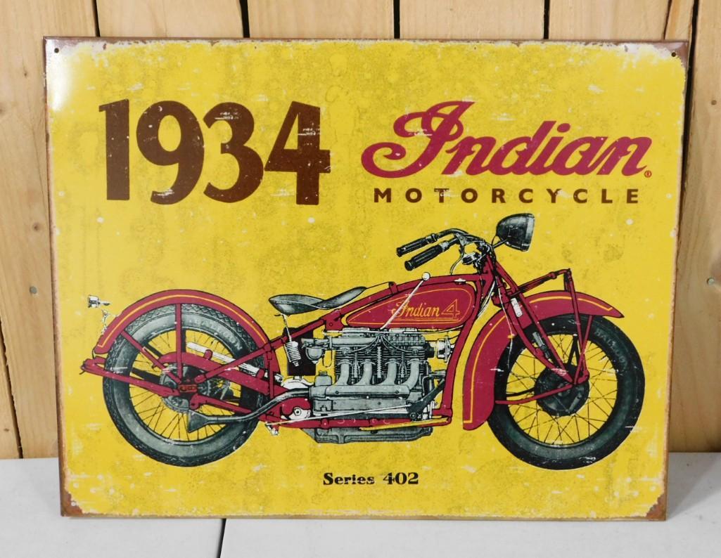 Indian Motorcycles Metal Sign Modern Retro (1 of 3)