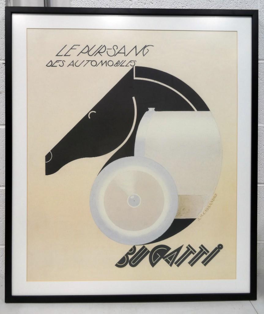 A.M. Cassandre Le Pur-Sang Des Automobiles Bugatti Framed Print (1 of 4)