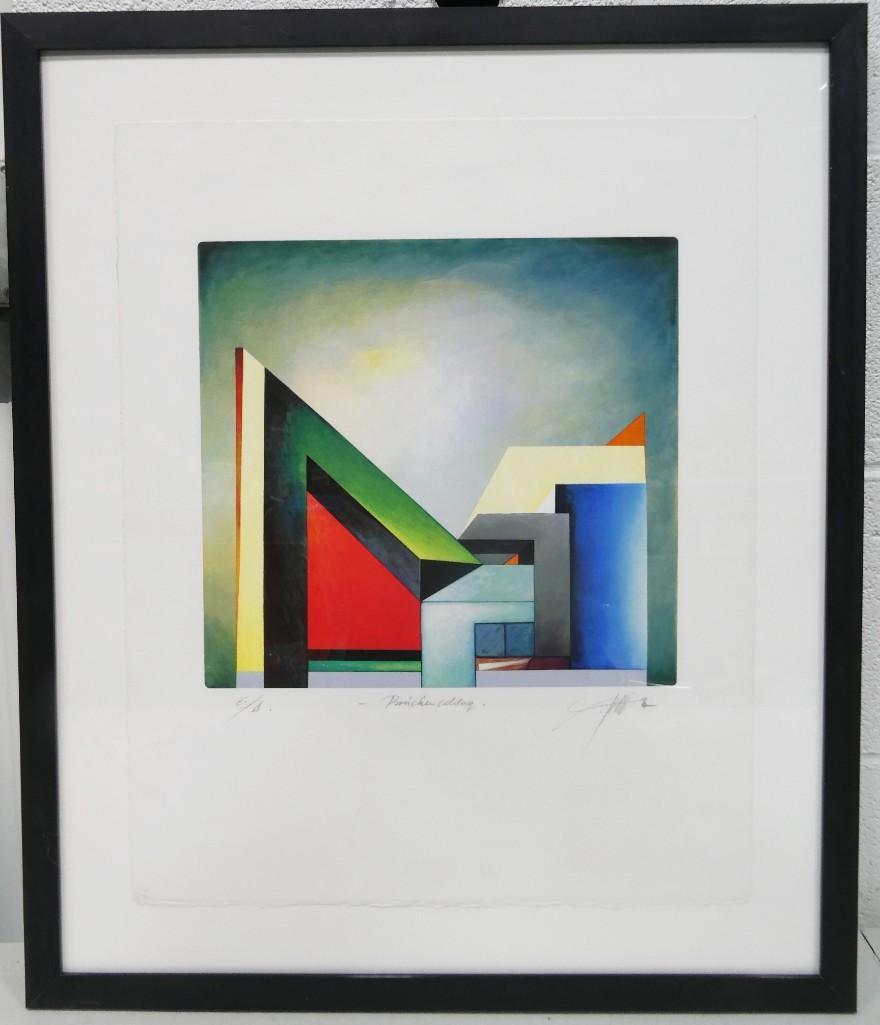 Foehler "Bruckenshiag" Abstract Artist Proof Pencil Signed (1 of 4)