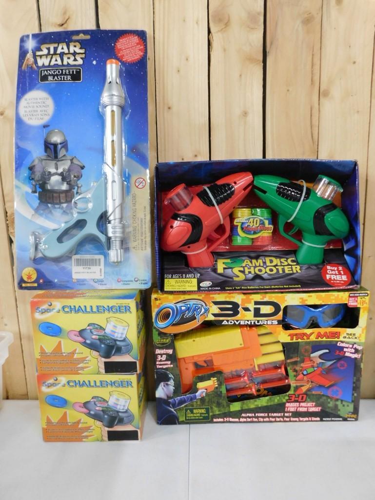 New Toys incl Disk Shooter, 3D Target Set, Star Wars Blaster, Challenger Shooting Games (1 of 4)