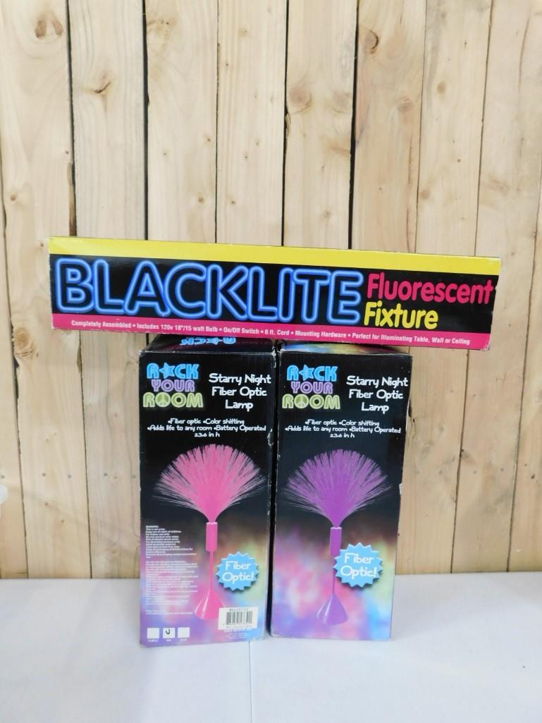 2 Fiberoptic Lamps and a Black Light (1 of 5)