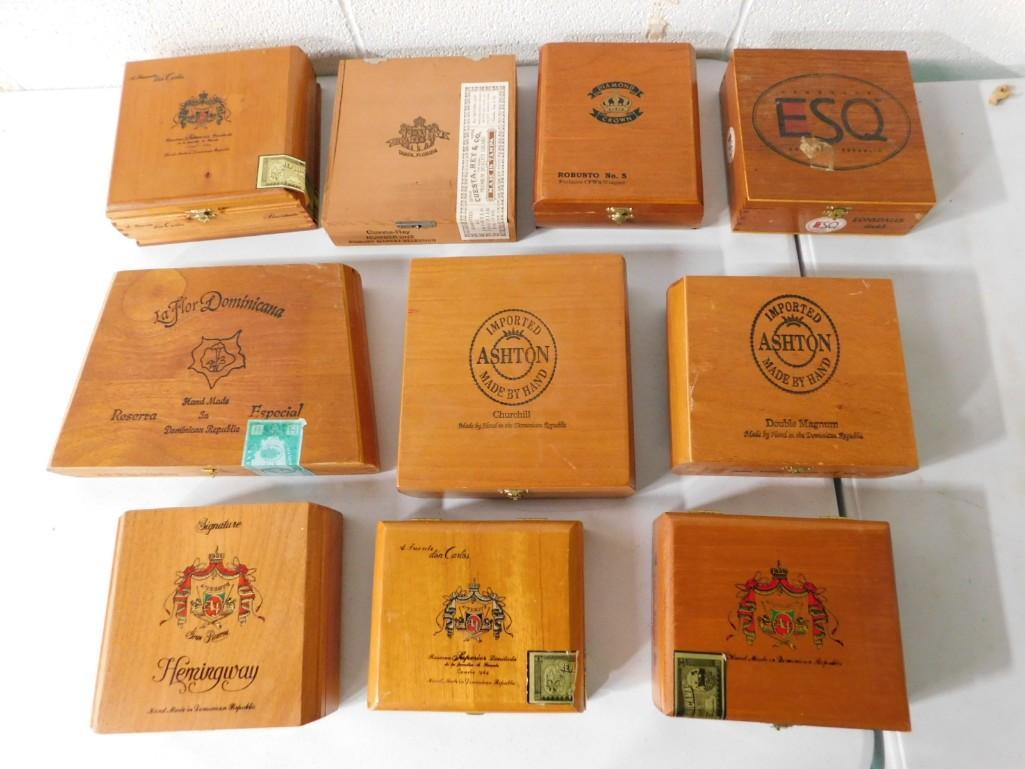 10 Wood Cigar Boxes: 10 Wood Cigar Boxes
