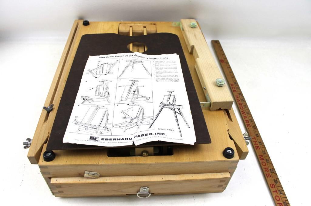 Portable Artists Easel Eberhard Faber Van Dyke 7120 (1 of 6)