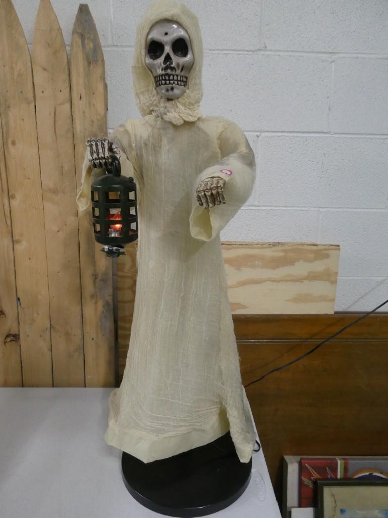 Halloween Skeleton Decoration Approx 37" Tall Flickering Light when Plugged in and Makes Noises and (1 of 5)