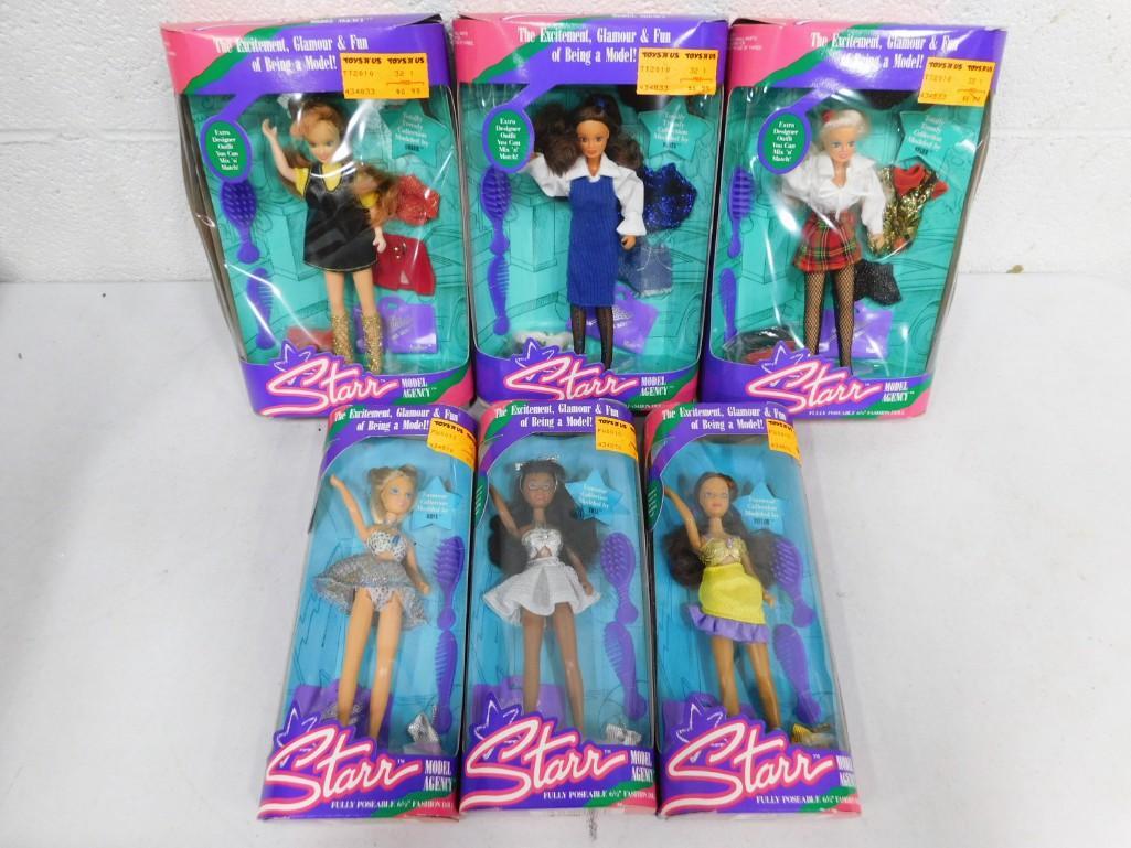 6 Vintage 1996-1997 Starr Model Agency 6.5" Totally Trendy and Funwear Collection Dolls NIB by JPI I (1 of 5)
