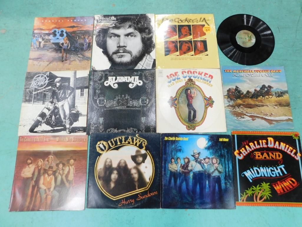 Vinyl Records incl Joe Cocker, Marshall Tucker Band, Alabama, Charlie Daniels Band, etc (1 of 3)