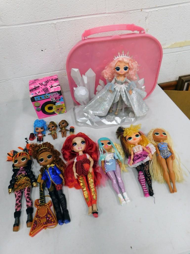 LOL Surprise OMG Candylicious & Bon Bon, 2019 Ltd Ed. Crystal Star with Light Up Base, Missy Meow,: LOL Surprise OMG Candylicious & Bon Bon, 2019 Ltd Ed. Crystal Star with Light Up Base, Missy Meow, Remix Rockers Ferocious with Musical Guitar, Fierce, Nae Nae Rocker with Box, Swag 9" and oth