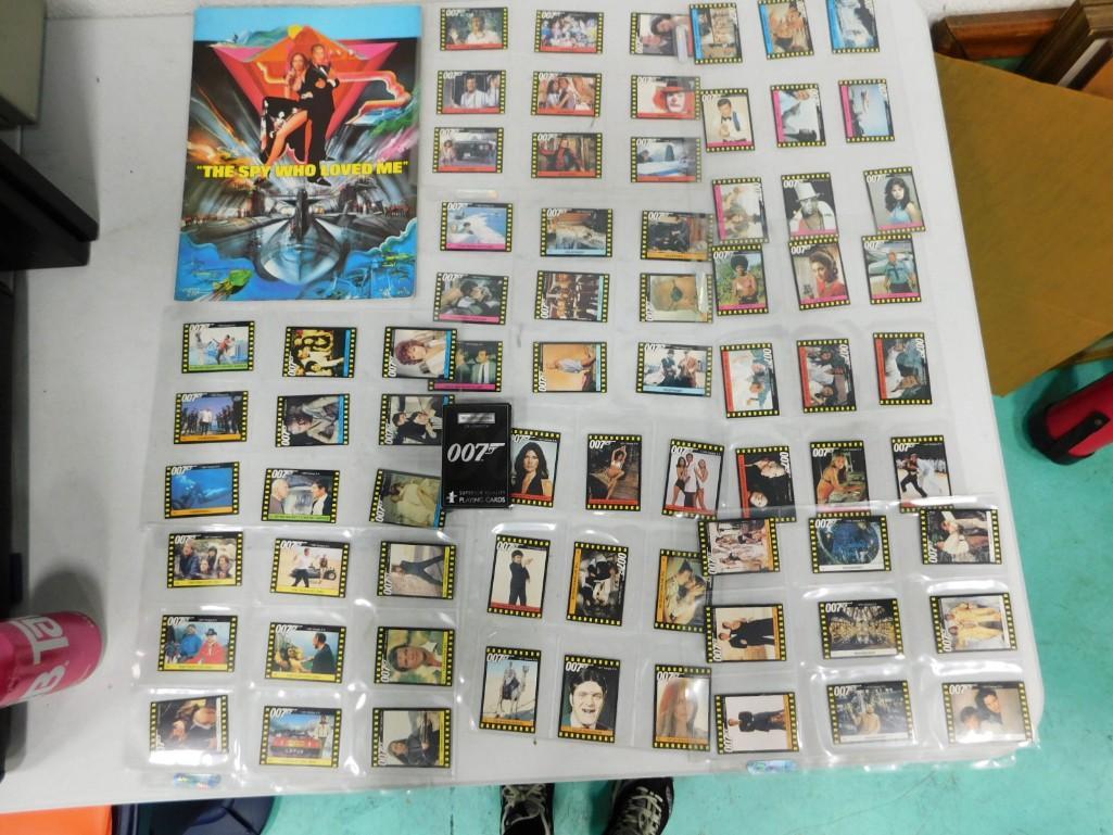 James Bond Card Lot: James Bond Card Lot Probably from the mid 1980s Condition: incomplete