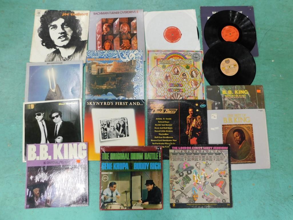 Vinyl Records incl Blues Brothers, REO Speedwagon, Joe Cocker, Chuck Berry, BB King (1 of 3)