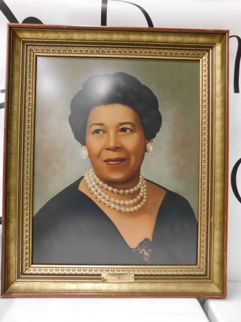 Portrait of a Masonic African American Woman 24"x20": Portrait of a Masonic African American Woman 24"x20"