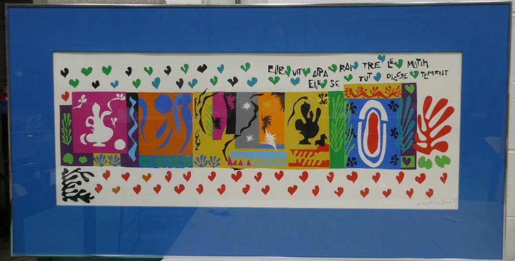 Henri Matisse "ELLE VIT APPARAÃŽTRE LE MATIN"  (1950) Framed Print (1 of 4)