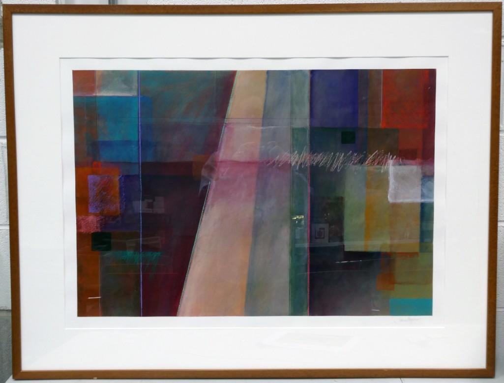 June Meyers "Untitled" Painting on Paper 33 1/4"x43 1/4": June Meyers "Untitled" Painting on Paper 33 1/4"x43 1/4"