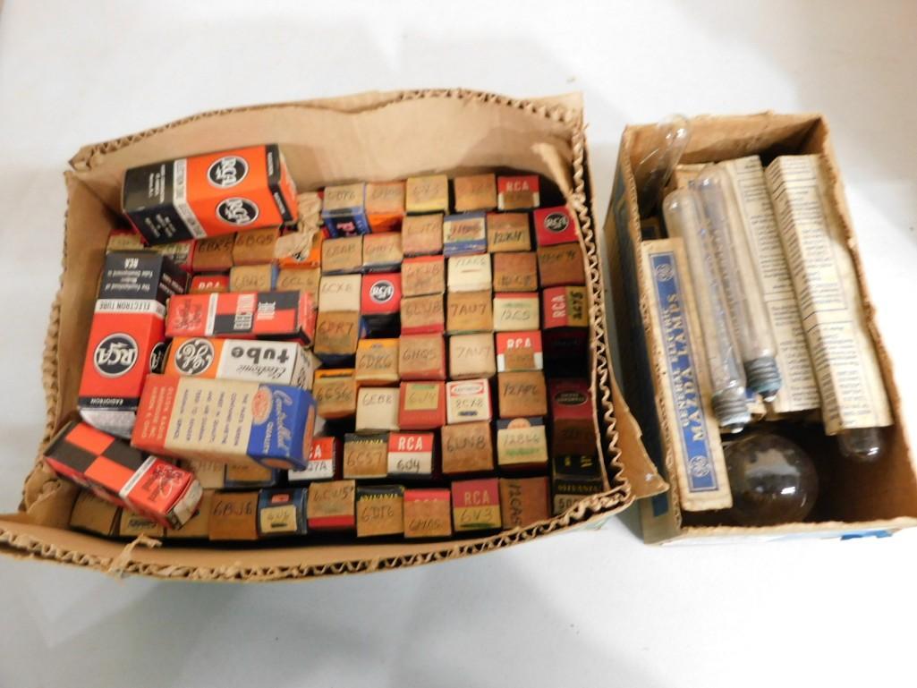 Large Lot full of Vacuum tubes and lights, etc. (1 of 4)