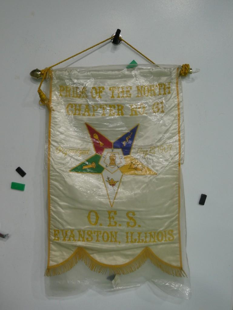 Order of the Eastern Star / Freemason vintage Banner Chapter 61 (1 of 7)