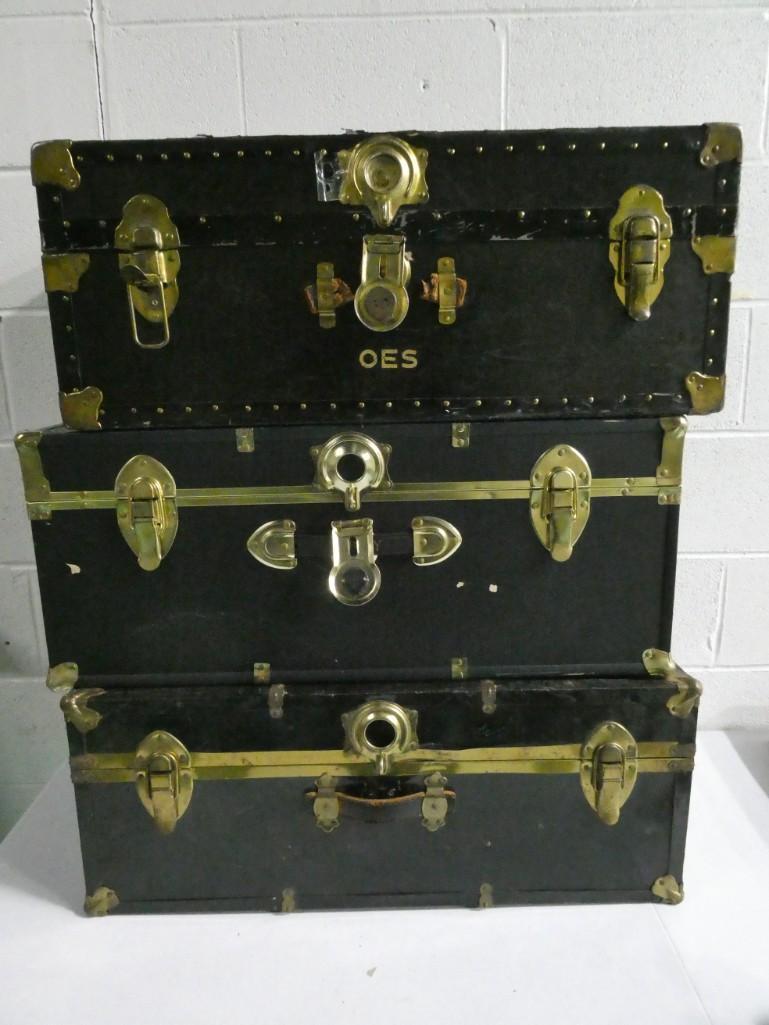 3 Vintage Trunks (1 of 7)