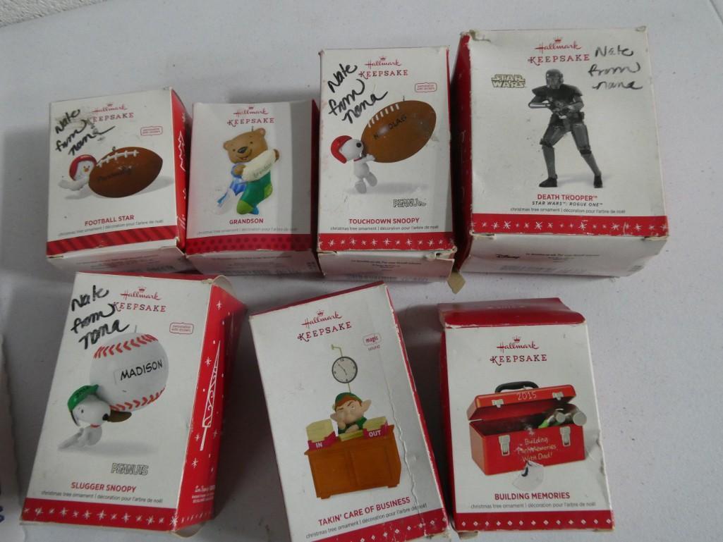 Lot of 7 Hallmark Keepsake Ornaments with boxes (1 of 3)