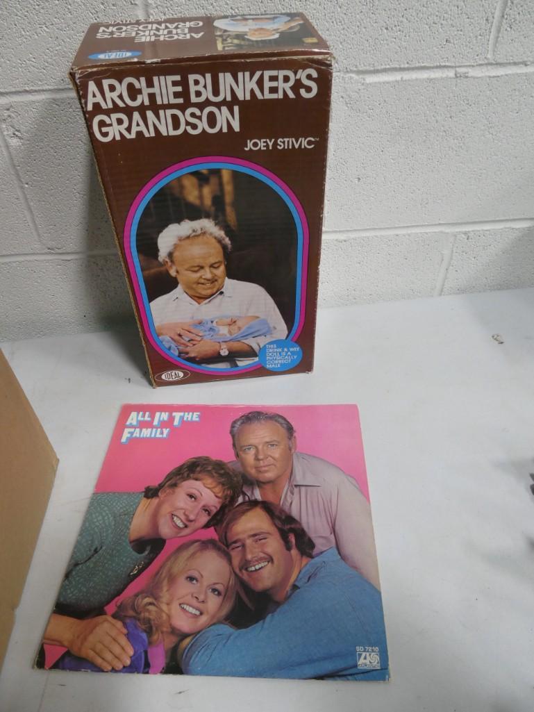 Archie Bunker / All in the Family Lot including Doll and Vinyl Record (1 of 4)