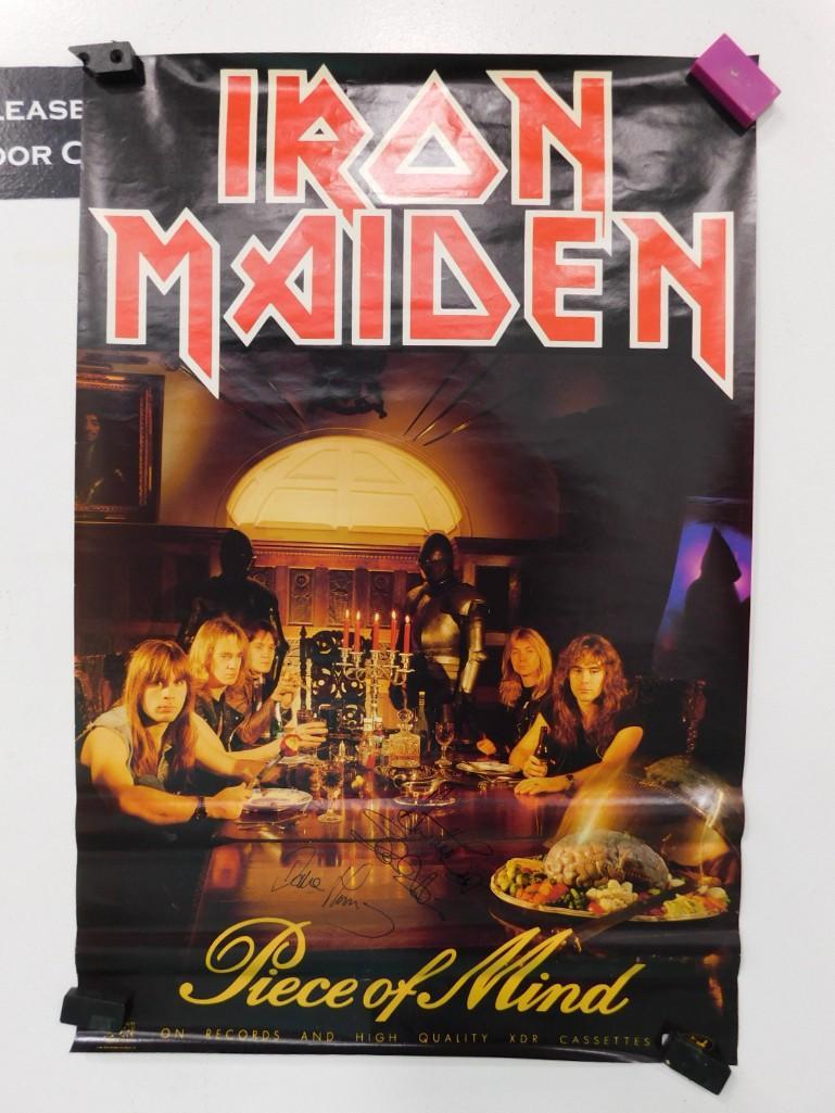 Iron Maiden Poster Signed NO COA (1 of 4)