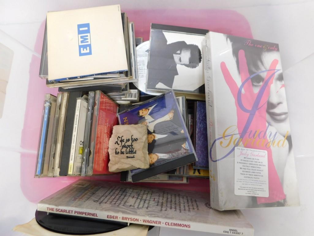 Lot of Vinyl 45 RPM Records, CDs, Judy Garland Box Set, The Beatles, Bob Seger, etc (1 of 3)