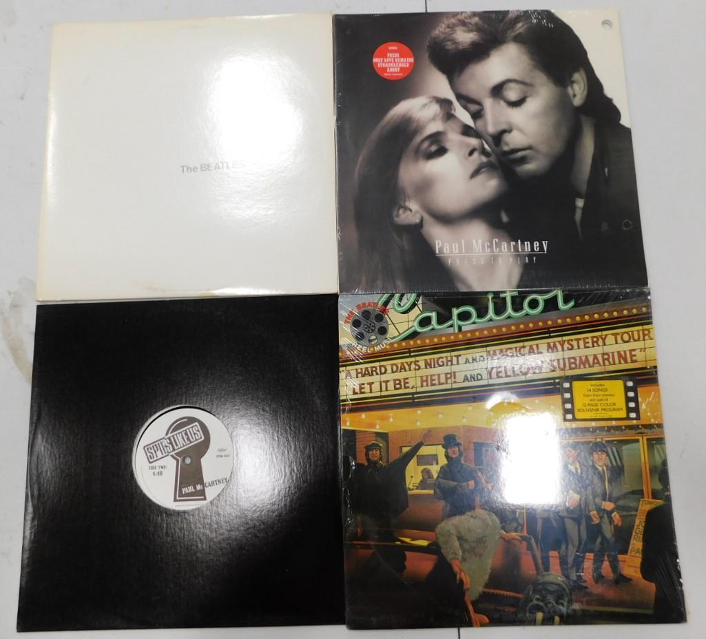 The Beatles and Paul McCartney Albums incl Sealed Reel Music Album, Sealed Paul McCartney, Spies Lik (1 of 5)