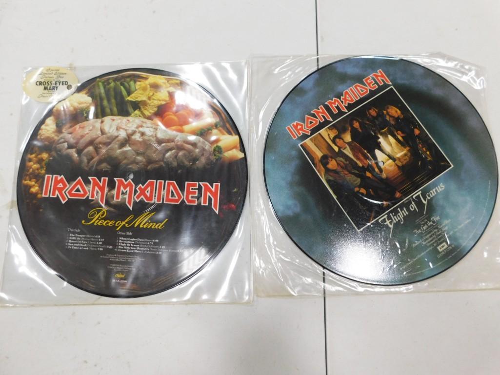 Iron Maiden Picture Albums incl Flight of Icarus, Piece of Mind (1 of 6)
