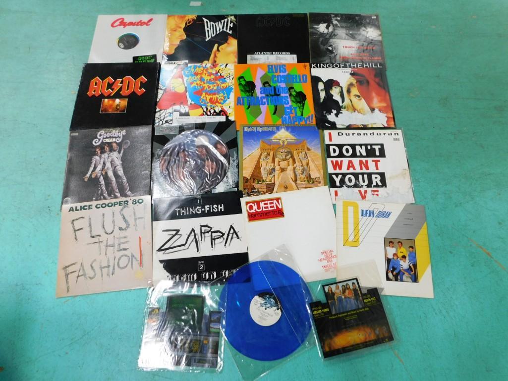 Lot of Vinyl Records incl Bob Seger Picture Album, AC/DC Box Set, Elvis Costello, David Bowie, (1 of 11)