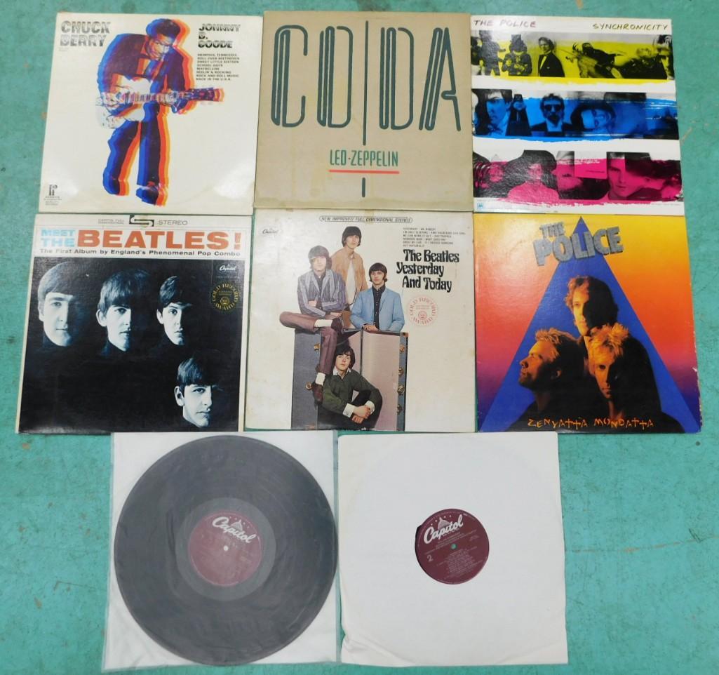 Vinyl Records incl Led Zeppelin , Chuck Berry, The Police, The Beatles , etc (1 of 5)