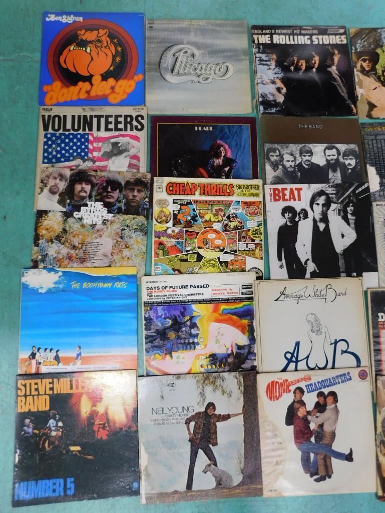 Vinyl Records incl The Monkees, Neil Young, Steve Miller Band, Dave Clark, Average White Band (1 of 4)