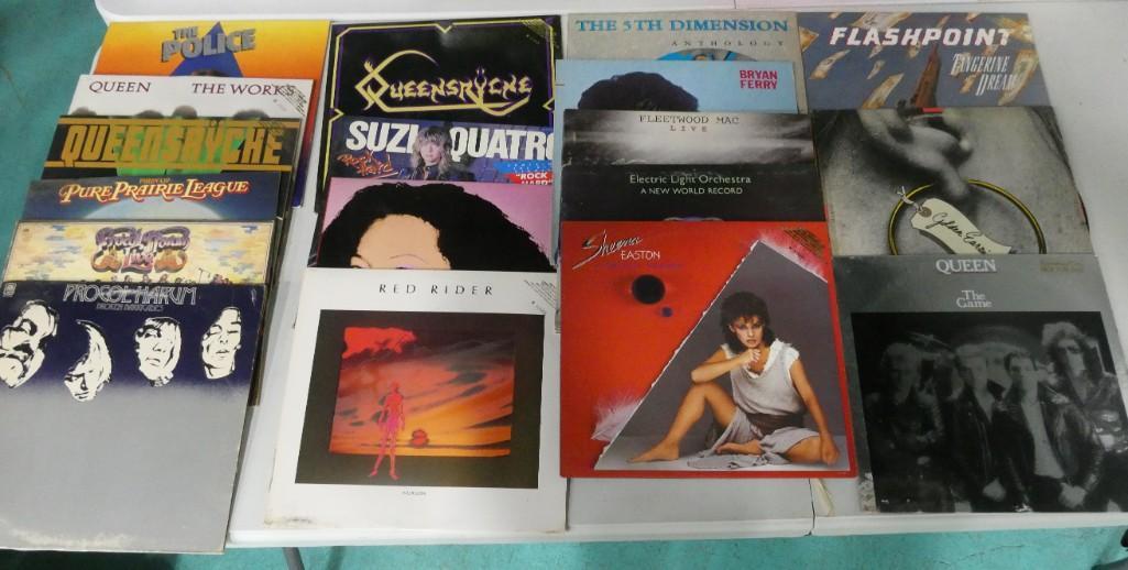 Vinyl Records incl The Police, Queen, Queensryche, Pure Prairie League, Procol Harum, (1 of 4)