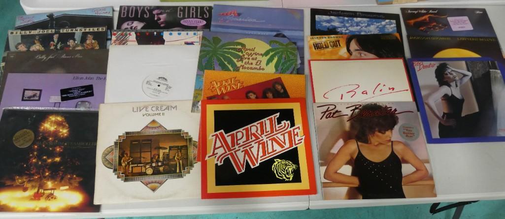 Vinyl Records incl Jefferson Starship, Billy Joel, Elton John, April Wine, America, Cream, Jackson B: Vinyl Records incl Jefferson Starship, Billy Joel, Elton John, April Wine, America, Cream, Jackson Browne, Pat Benatar, Average White Band, Mannheim Steamroller, etc
