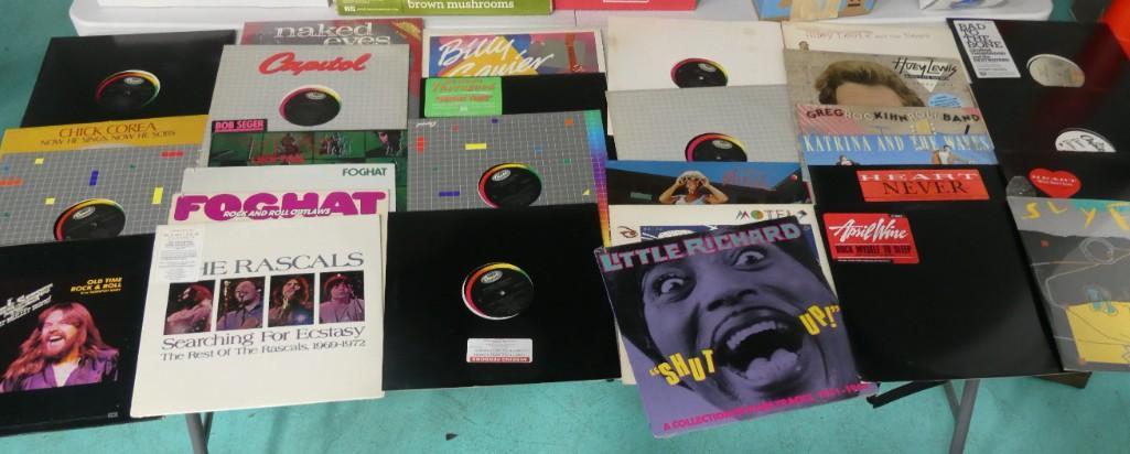 Vinyl Records incl Little Richard, Bob Seger, Foghat, DB's, The Motels, Naked Eyes, Huey Lewis and t (1 of 4)