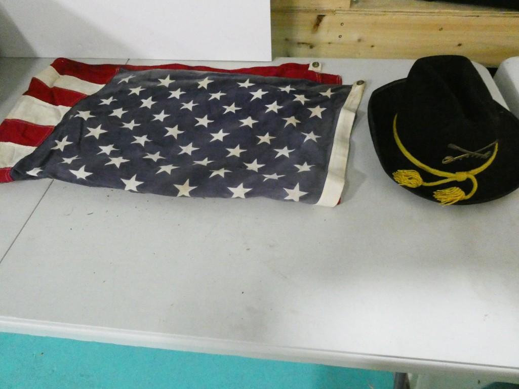Hat and 50 Star Flag (1 of 5)