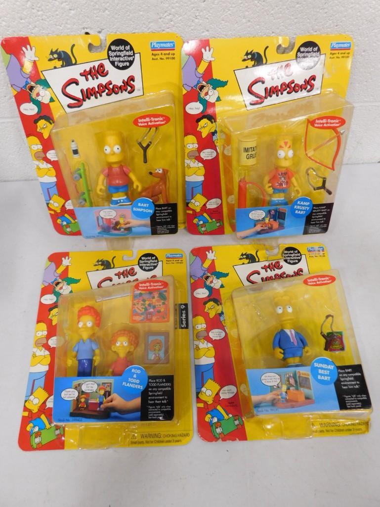 4 The Simpsons World of Springfield Interactive Figures New on Cards (1 of 3)