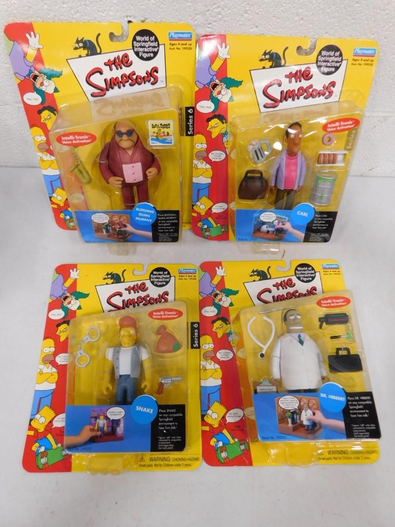 4 The Simpsons World of Springfield Interactive Figures New on Cards (1 of 3)