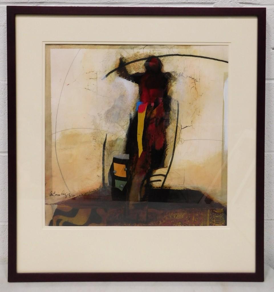 Arturo R, "Untitled" Signed Measures 30"x28" (1 of 4)